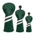 thumbnail image 4 of jinwen 3 Pcs Housse de Golf en Cuir PU Couvre-Chef de Club de Golf avec Vert Interchangeable, 4 of 9