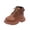 Brown, variant on Toddler Shoes Girls Toddler Shoes Boys Girls British Style Knitted Elasticated Fashion Lace-up Non-slip Comfortable Boots