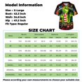 thumbnail image 3 of LINMOUA The Grinch Men's Short Sleeve V Neck Print Chest Pocket Carer Top, 3 of 4
