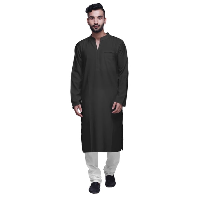 Atasi mens kurta Cotton Satin ethnic kurta for boys solid wedding Long kurta