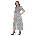 thumbnail image 3 of Moomaya Kurta à Manches Courtes Imprimée Kurti Indienne Vêtements d'Été pour Femmes, 3 of 5