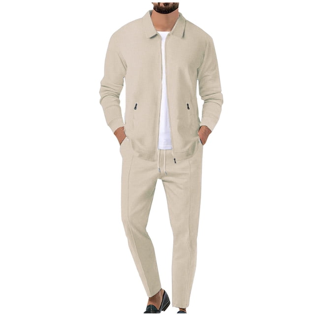 Cameland Men's Tracksuits Outfits Sweatsuits for Men Athletic Track Suits 2 Piece Set Full Zip Sweat Suits Jogging Suits