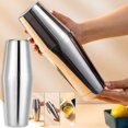 thumbnail image 4 of Cocktail Shaker Set, 2-Piece Boston Shaker Set with Weighted 25oz & Unweighted 20oz Shaking Tins, 18/8 Stainless Steel Martini Shaker for Bartending and Home Bar, Recipes Booklet Included, 4 of 5