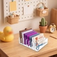 thumbnail image 5 of Acrylic Mail Organizer 7 Slots Desk Envelope Holder for Letters Bills Documents Notebooks and Mail Sorter Craft and Stationery Accessory, 5 of 5