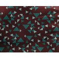 thumbnail image 5 of oneOone Tissu Viscose Georgette Imprimé Géométrique Triangle Tissu de Couture BTY 42 Pouces de Large, 5 of 5