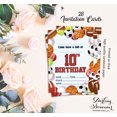 thumbnail image 5 of Darling Souvenir Multicolor Birthday Invitation Card 28 Pcs Fill or Write In Blank Invites Printable Party Supplies 5 x 7 Inches, 5 of 5