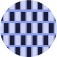 thumbnail image 1 of Ahgly Company Machine Washable Indoor Round Transitional Blue Area Rugs, 3' Round, 1 of 7