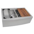 thumbnail image 1 of Ruvati Rvh9301 Apron Front 16 Gauge 36"" Kitchen Double Bowl Sink Stainless Steel, 1 of 4
