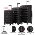 thumbnail image 4 of AIR CANADA Eerie – Ensemble de Bagages Rigides 3 Pcs, Léger, Valise Rigide Extensible avec Roues Pivotantes pour le Voyage. Valises Grandes 28 Pouces et 24 Pouces et Bagage de Cabine, 4 of 10