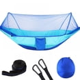 thumbnail image 1 of Automatic Quick-opening Tent-type Camping Hammock With Mosquito Net Lightweight Parachute Hammock For Camping Backpack Trekking Travel Backyard Beach 55”*114” Maximum Load-bearing 441LB, 1 of 7