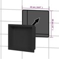 thumbnail image 3 of vidaXL Niche de Douche Noir Mat 41x36x10 cm, 3 of 5