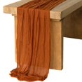 thumbnail image 1 of Cheesecloth Gauze Table Runner 90x400CM Large Cheesecloth Table Cloth Soft Durable Gauze Table Centerpiece Runner for Wedding Party Bridal Shower Decoration, 1 of 11