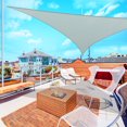 thumbnail image 2 of Yescom 28Ft Triangle Sun Shade Sail Canopy 97% UV Block Commercial Carpark Pool Camping Playground Outdoor Cload Gray, 2 of 10