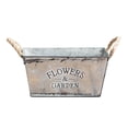 thumbnail image 2 of pitrice Retro Iron Plants Flower Bucket Planter Pail Metal Flower Vase Home Decor M, 2 of 8