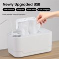 thumbnail image 4 of LED Display Wipe Warmer Heater Wet Towel Dispenser Portable USB Charge Wipe Warmer Napkin Heating Box Home/Car Use, 4 of 6