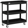 thumbnail image 1 of DURHAND 3 Tier Rolling Tool Cart, 330 LBS Capacity Utility Cart, Black, 1 of 10