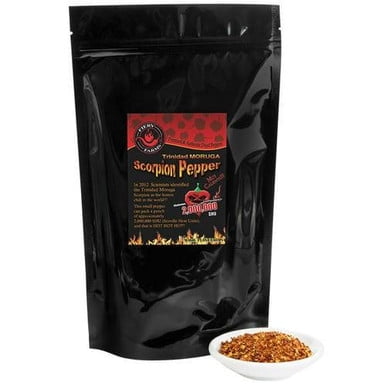 Fiery Farms Red Trinidad Moruga Scorpion Pepper Flakes, 1 KG (2.2 lbs) – Ultra-Extreme Heat for Gourmet Pastry & Culinary Innovation