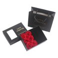 thumbnail image 3 of lionlar Rose Flower Jewelry Box Jewelry Storage Case for Birthday Wedding Valentines Black, 3 of 9