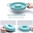 thumbnail image 3 of 9 Inch Round Silicone Cake Mold Fluted Cake Baking Pan Non-Stick Bakeware Cake Tin Pastry, 3 of 8