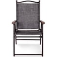 thumbnail image 4 of Costway Set of 2 Folding Sling Back Chair Camping Deck Patio Garden Beach, 4 of 9