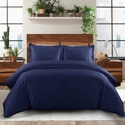 800 TC 100% Egyptian Cotton Duvet Cover Zipper Closur Ultra Soft Durable and Fade Resistant Solid Pattern