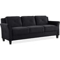 thumbnail image 2 of Bowery Hill Microfiber Sofa in Black, 2 of 5