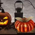thumbnail image 4 of EIMELI Fall Decor - Fall Decorations for Home - Light Up Mason Jar Lid Pumpkin - Halloween Decor for Home Kitchen Farmhouse Autumn Thanksgiving Porch Table Mantle, 4 of 8