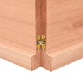 thumbnail image 3 of vidaXL Table Top Light Brown 140x50x(2-4)cm Treated Solid Wood Live Edge, 3 of 7