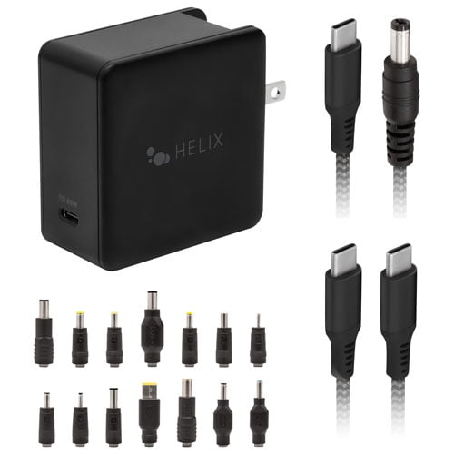 Helix 65W USB-C Laptop Charger Fast Charging Power Adapter