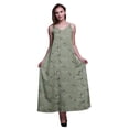 thumbnail image 1 of Bimba Robe Longue Décontractée pour Femme en Rayonne à Bretelles Spaghetti, Maxi Robe d'Été - Très Petit, 1 of 1