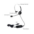 thumbnail image 3 of Single-Sided USB Corded Headset Call Center Monaural Headphone with Adjustable Microphone Mute Volume Control Button, 3 of 8