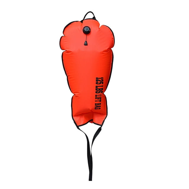 Sac de Levage de Plongée Gonflable de Décompression avec Tête, Bouée de Pompage Flottante Multifonctionnelle, Fournitures Portatives pour Plongée, Équipement de Plongée 125 Lb