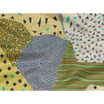 thumbnail image 5 of oneOone Rayon Medium Yellow Fabric Triangle Geometric Sewing Craft Projects Fabric Prints By Yard 56 Inch Wide, 5 of 5
