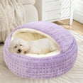 thumbnail image 4 of Lit pour Animal à Capuchon Semi-Clos, Douillet et Chaud, Petit Lit pour Chiot et Chat – Confortable Intérieur Extérieur pour, 4 of 6