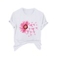 thumbnail image 2 of Blouses pour Femmes, Mode Féminine Imprimé Manches Courtes Blouse Drôle Col Rond T-Shirt Tops, 2 of 4