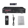 thumbnail image 1 of 1200W Bluetooth Amplifier 2CH HIFI Stereo Power AMP USB FM Radio Car Home Theater With Remote Control ,Efficient Heatsink, 1 of 7