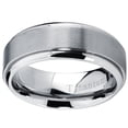 thumbnail image 2 of 8MM High Polish, Matte Finish Men's Titanium Ring Wedding Band, 2 of 4