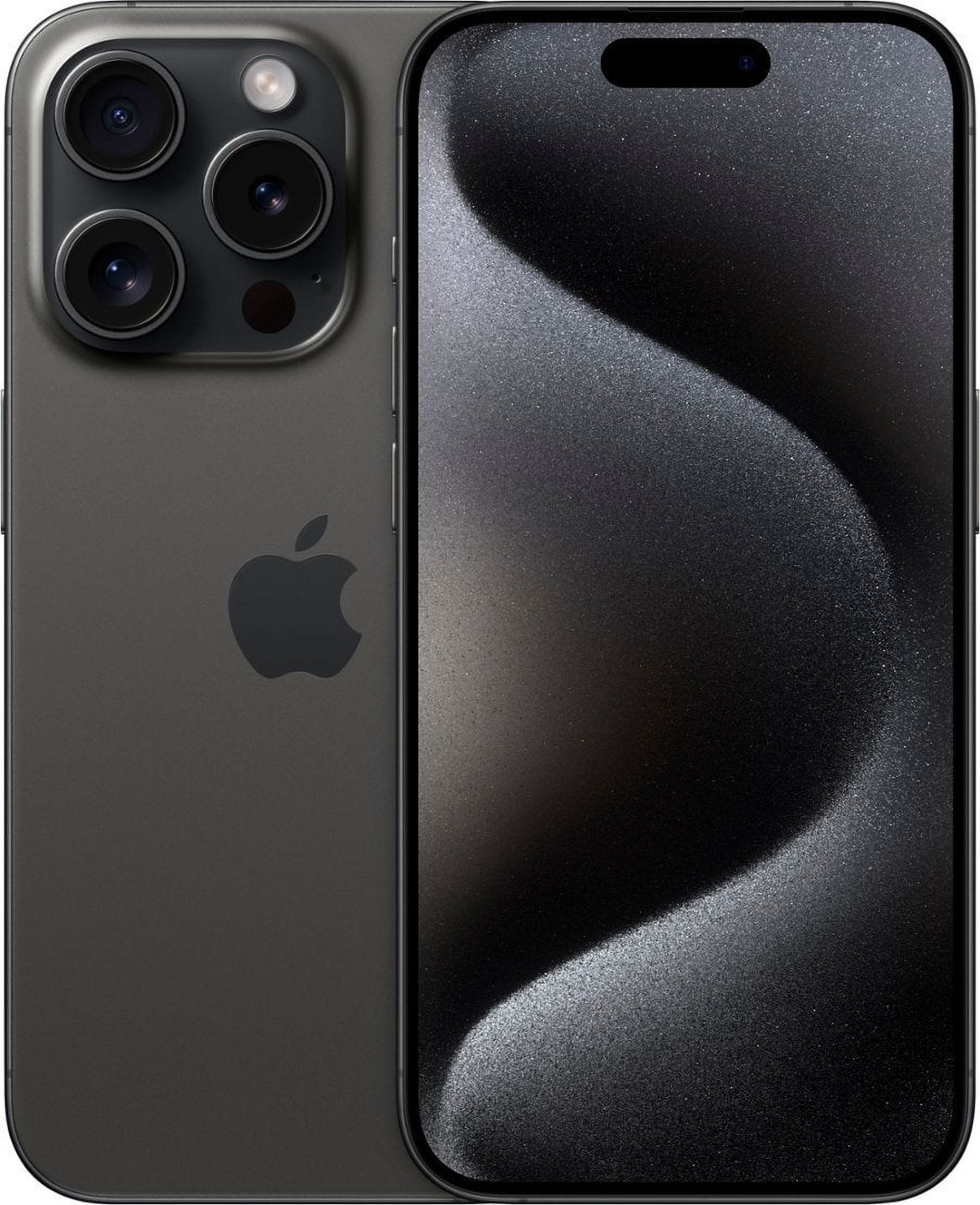 Restored Apple iPhone 15 Pro Unlocked 256GB Black Titanium (Refurbished)