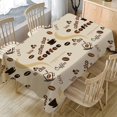 thumbnail image 3 of Housse de Table Imperméable Sans Plis Motif Lin Imprimé Vintage Polyvalent pour la Maison, 3 of 13