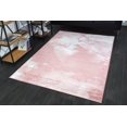 thumbnail image 1 of LaDole Rugs Tapis Rose Blanc Rouge Abstrait Rustique Moderne Motif Marbre pour Salon Chambre Couloir Coureur Tapis, 1 of 7
