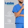 thumbnail image 4 of Landau Essentials Women's Snap Front Scrub Top, Classic Relaxed Fit, V-Neck, 4 Pockets, 4 of 6