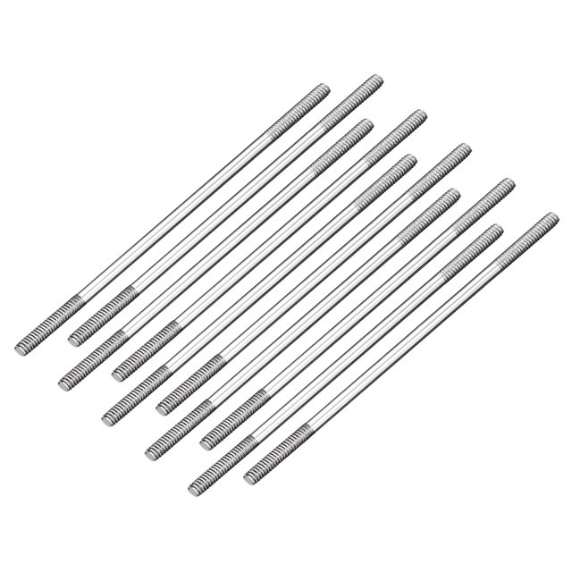Unique Bargains M2x55mm Pushrod Connector Stainless Steel Rod Linkage 10pcs