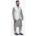 thumbnail image 2 of Atasi Ensemble Kurta Pyjama Imprimé Veste Col Mandarin Chemise Ethnique Traditionnelle, 2 of 5