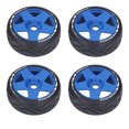 thumbnail image 2 of 4 Pcs Pneu, Roues RC 1/8 GT Adhérence Forte Pneus de Course sur Route Usure sur Roues de Route avec Adaptateur 17 mm, 2 of 8
