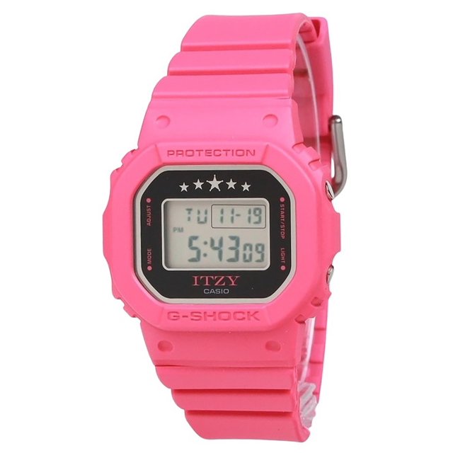 Casio G-Shock ITZY Collaboration Numérique Bracelet en Résine Bio-Basée Quartz GMD-S5610IT-4A Montre pour Femme 200M