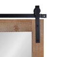 thumbnail image 3 of Kate and Laurel Cates Farmhouse Horizontal Pub Mirror with Shelf and Hooks, 42 x 27, Rustic Brown, Decorative Coastal Wall Mirror with Rustic Functional Storage, 3 of 9