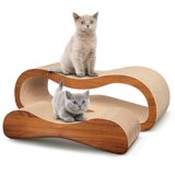 Fluffydream 2 In 1 Cat Scratcher Cardboard Lounge Bed, Cat Scratching ...