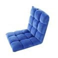 thumbnail image 1 of Velago Clam Adjustable Folding Plush Floor Gaming Chair, Blue, 1 of 3