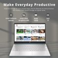 thumbnail image 2 of HP Portable Étudiant 15,6 Po HD, Intel Pentium Silver N5030, 16 Go de RAM, SSD PCIe 1 To, Intel UHD Graphics, Caméra Web HD, Pavé Numérique, Wi‑Fi 5, Bluetooth, Windows 11, Bleu, Carte USB 32 Go, 2 of 9