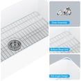 thumbnail image 4 of BeesClover Porcelain White Undermount/Drop-in Kitchen Sink – Durable Ceramic, Stain-Resistant, Easy-to-Clean, Classic Design for Modern Kitchens, 4 of 7